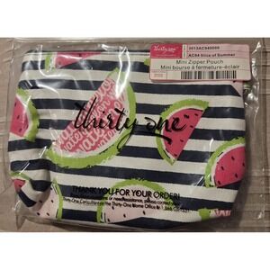 Thirty-One Mini‎ Zipper Pouch Slice Of Summer Retired NEW